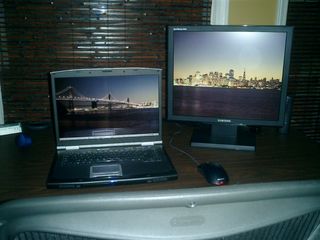 Dual monitors on the Gateway 7508GX