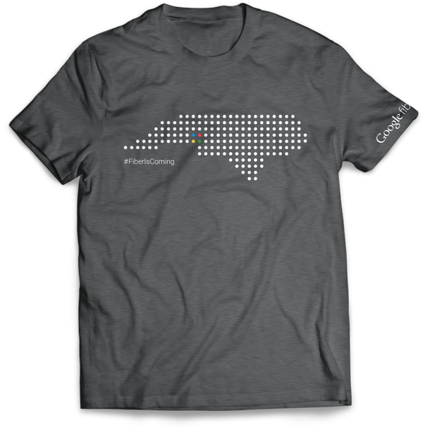 Google Fiber is Coming t-shirt